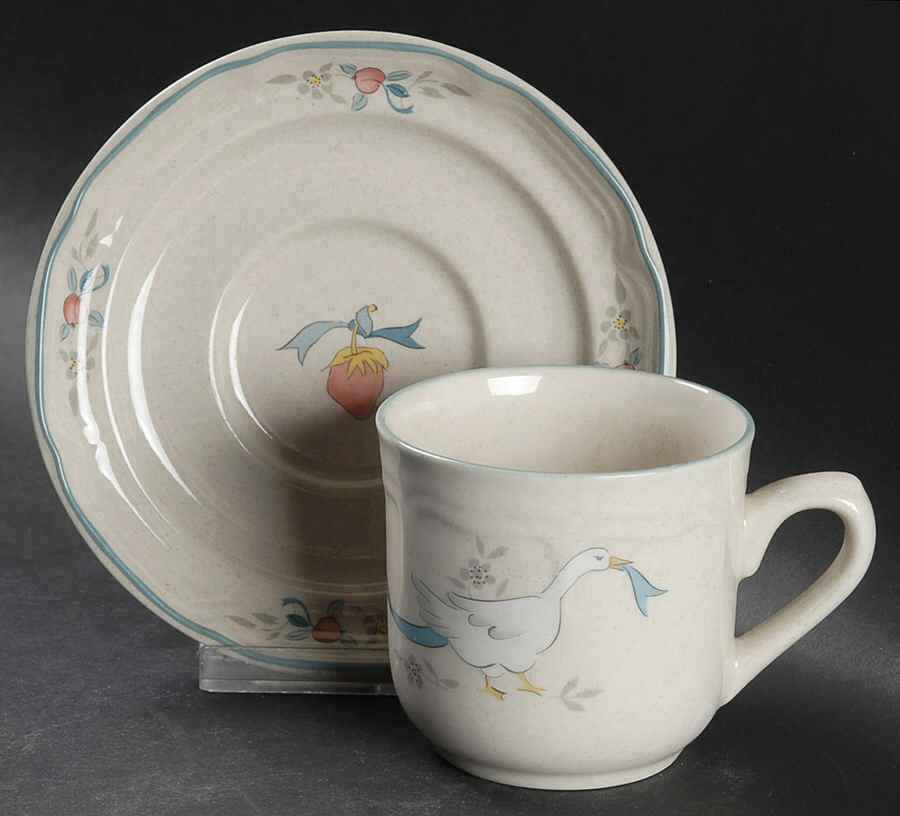 Marmalade Flat Cup & Saucer Set by International-1