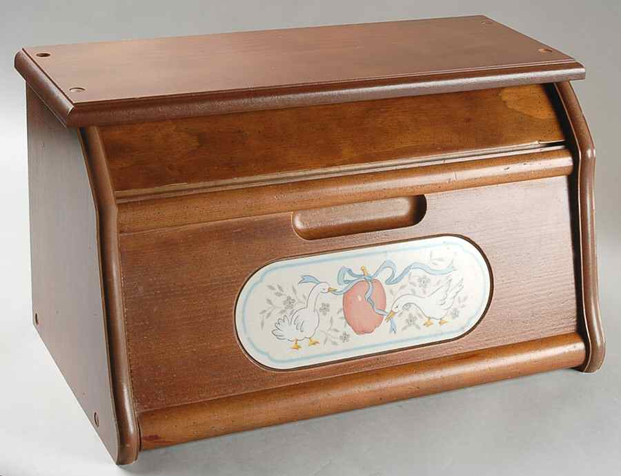 Marmalade Wood Bread Box by International-1