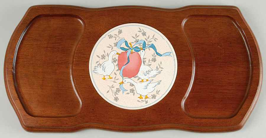 Marmalade Wood Base Cheese and Cracker Set by International-1