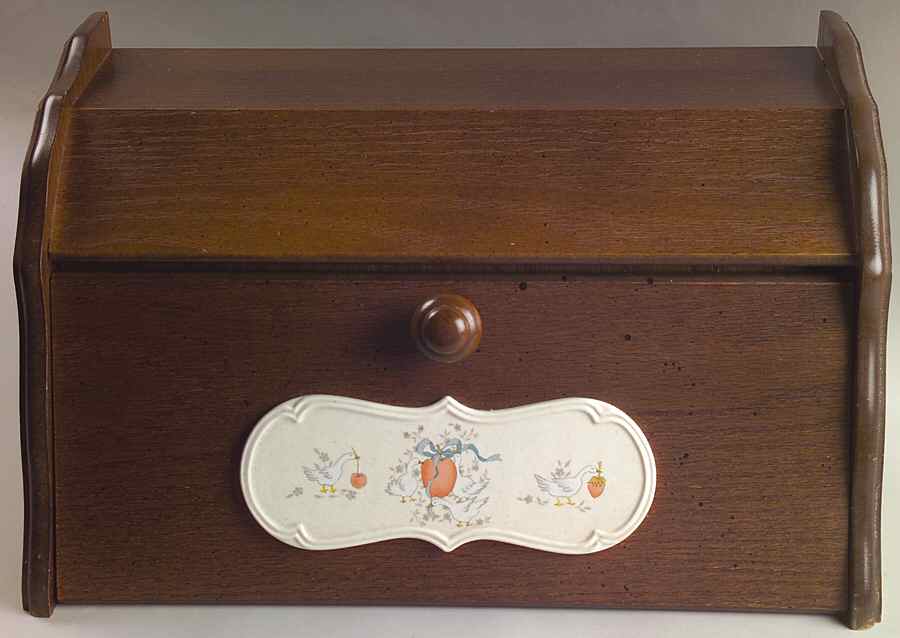 Marmalade Wood Bread Box by International-1