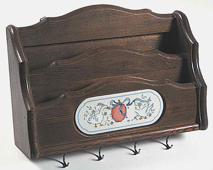 Marmalade Wood Letter and Key Rack by International-1