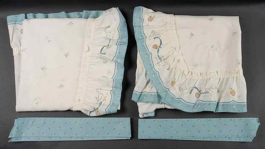 Marmalade Pair of 28 1/2" x 33" Dbl Rod Curtain Panels &Ties by International-1