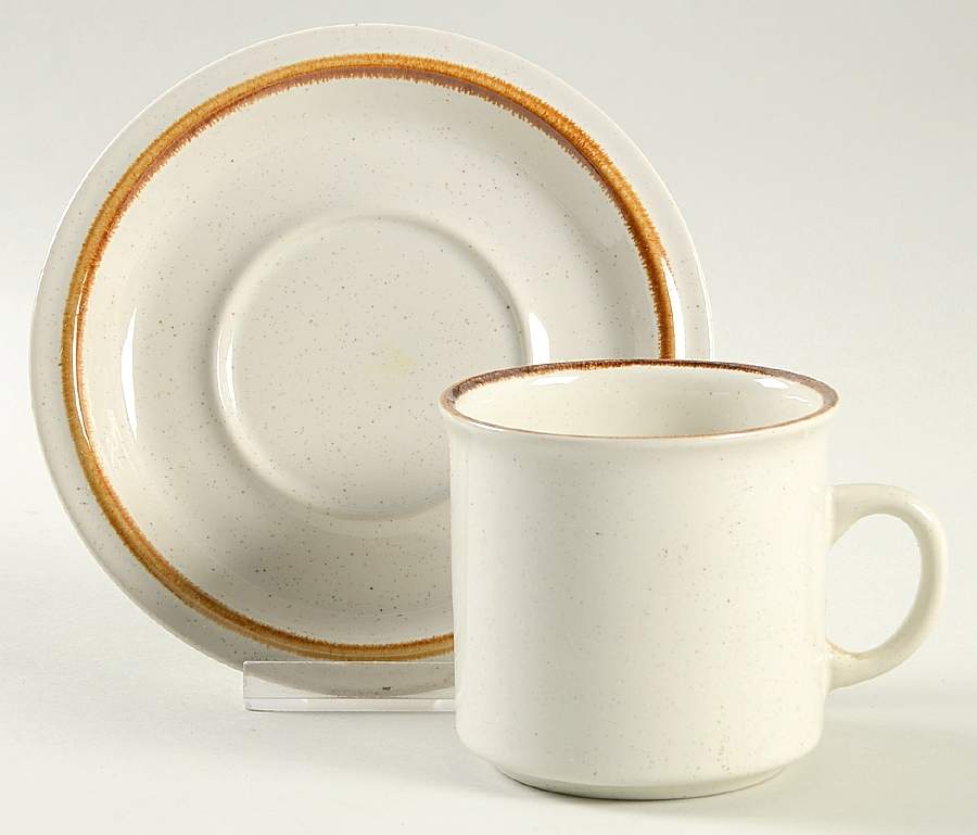 Marmalade Flat Cup & Saucer Set by International-1