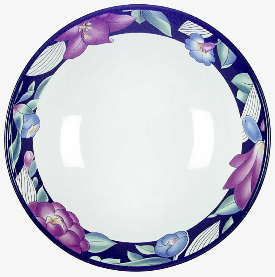 Midnight Flower 8" Round Vegetable Bowl by International-1