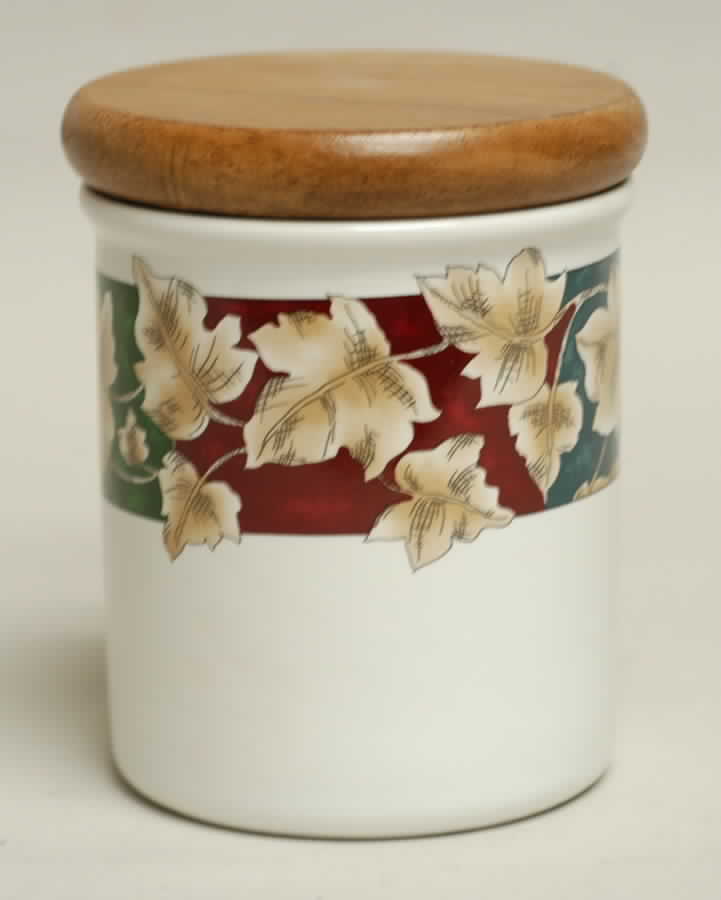 Nature Study Small Canister & Wood Lid by International-1