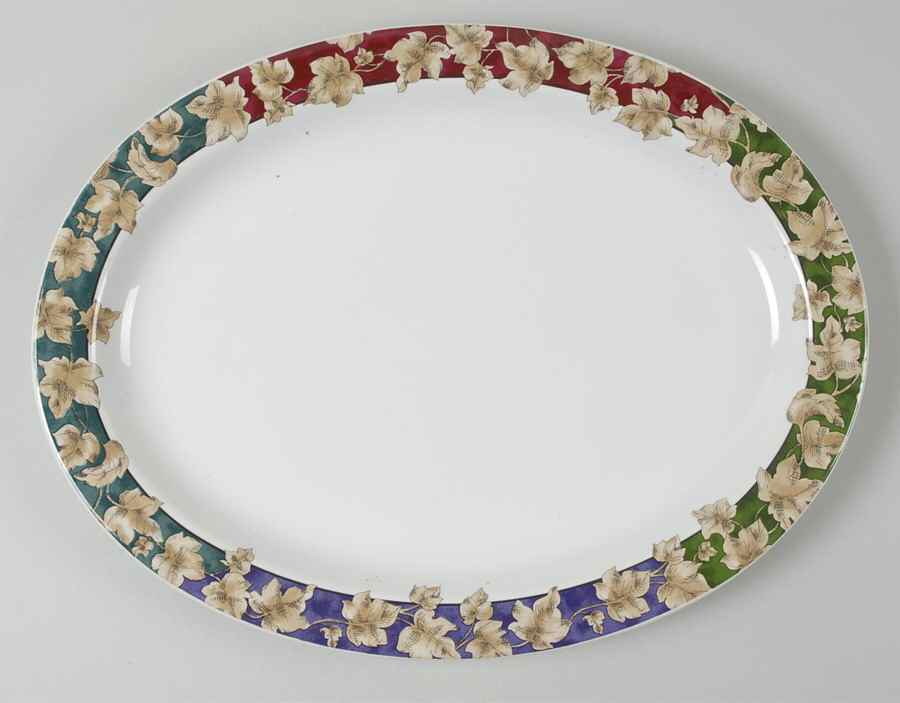 Nature Study 14" Oval Serving Platter by International-1