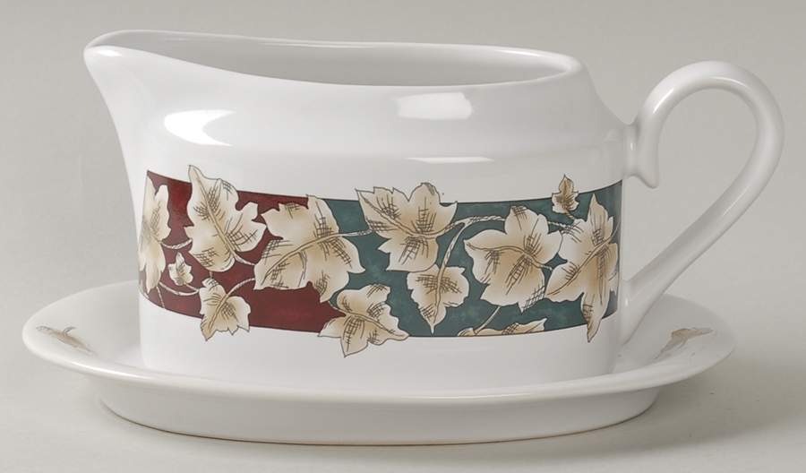 Nature Study Gravy Boat & Underplate by International-1