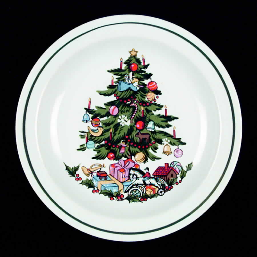 Noel (Band 1-4" From Edge) Salad Plate by International-1