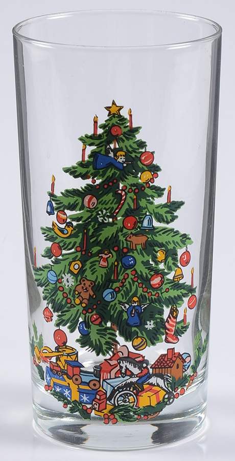 Noel (Band 1-4" From Edge) Glassware Tall Tumbler by International-1