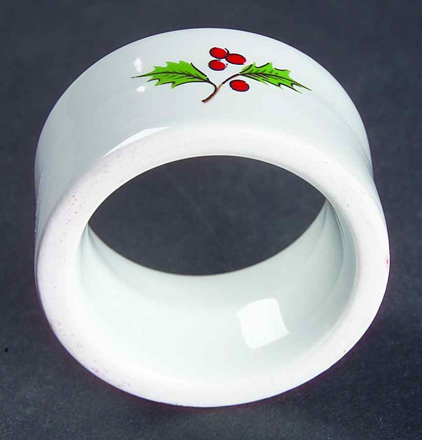 Noel (Band 1-4" From Edge) Napkin Ring by International-1