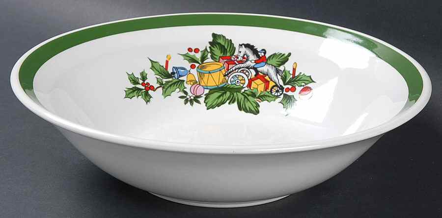 Noel (Band 1-4" From Edge) 9" Round Vegetable Bowl by International-1