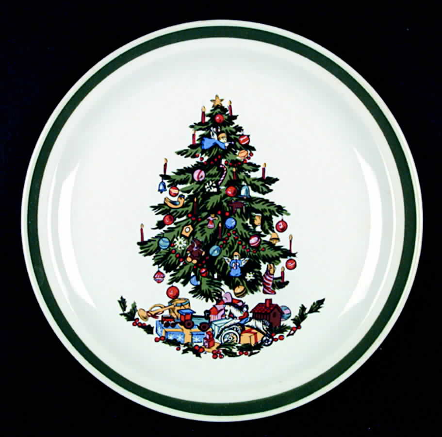Noel (Band 1-8" From Edge) Dinner Plate by International-1