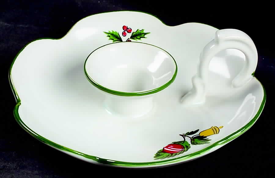 Noel (Band 1-8" From Edge) Handled Candleholder by International-1