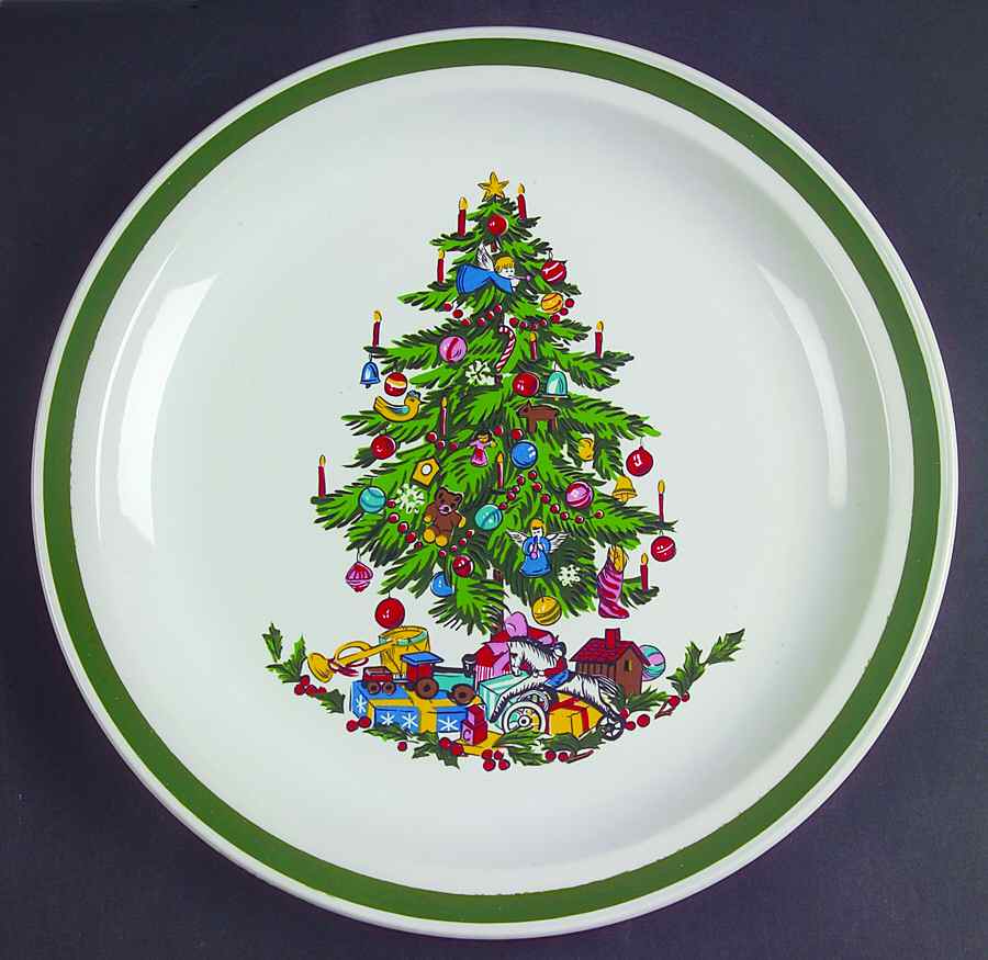 Noel (Band 1-8" From Edge) 11" Chop Plate (Round Platter) by International-1