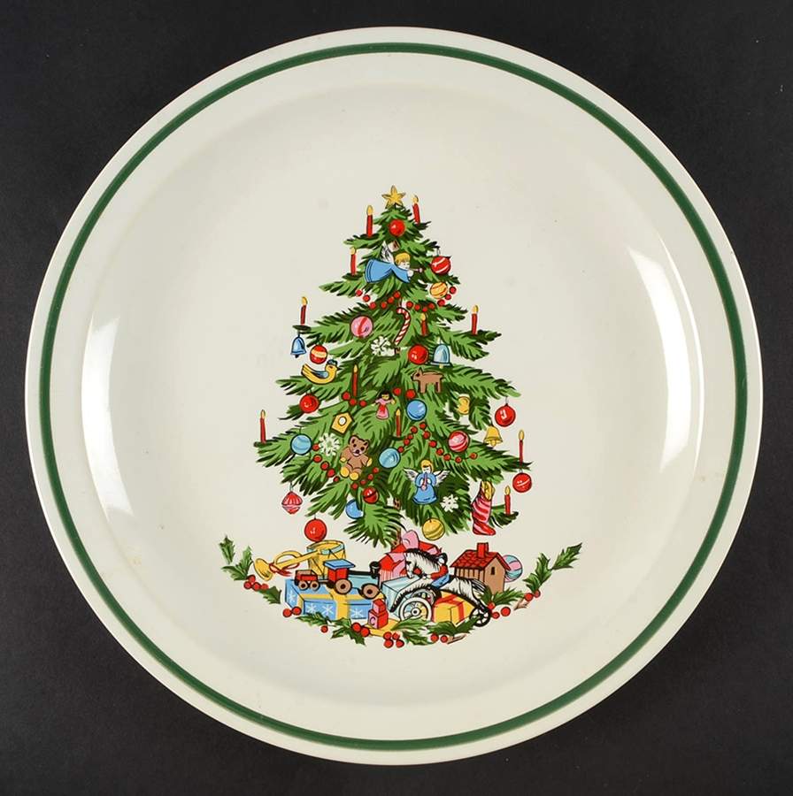 Noel (Band 1-8" From Edge) 12" Chop Plate (Round Platter) by International-1
