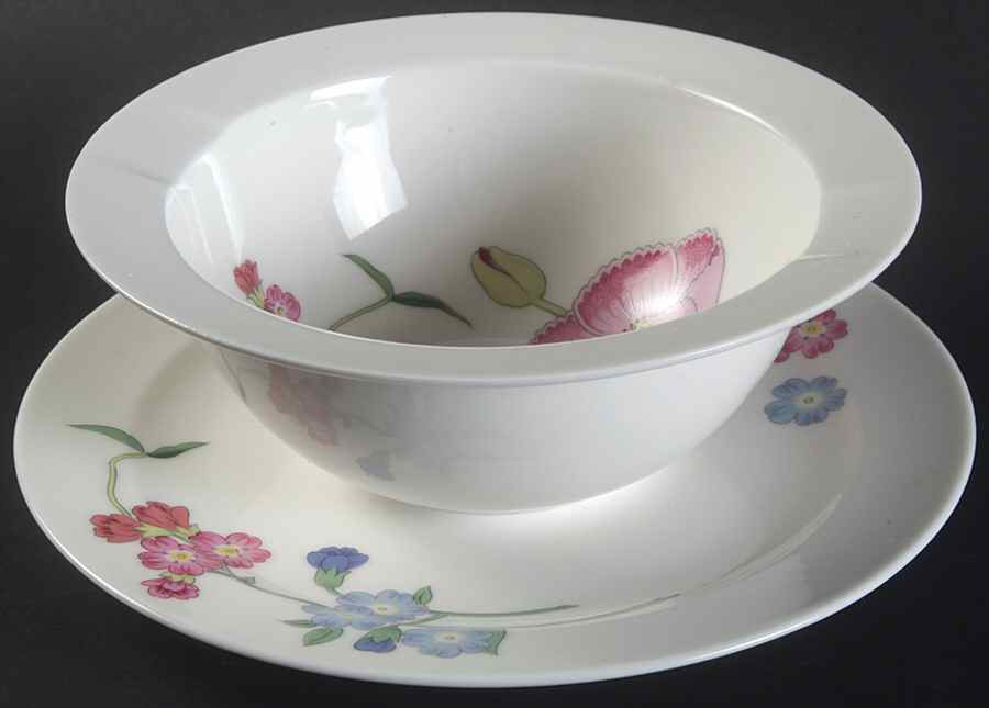 Palace Garden Gravy Boat with Attached Underplate by International-1