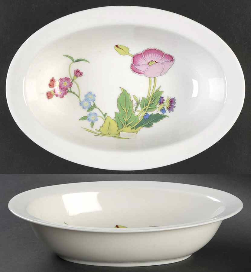 Palace Garden 10" Oval Vegetable Bowl by International-1