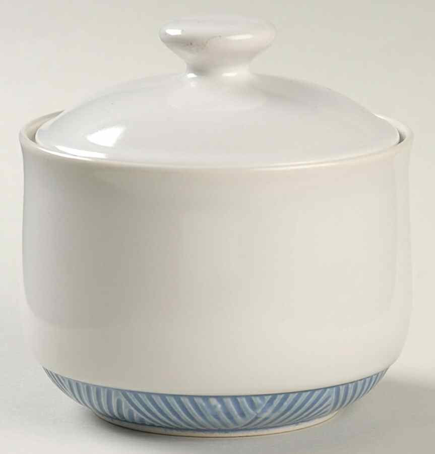Passages Blue Sugar Bowl & Lid by International-1