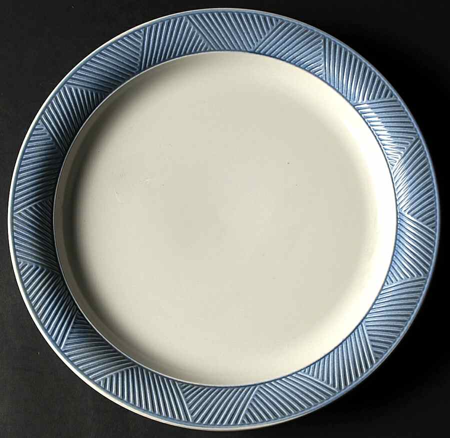 Passages Blue 12" Chop Plate (Round Platter) by International-1