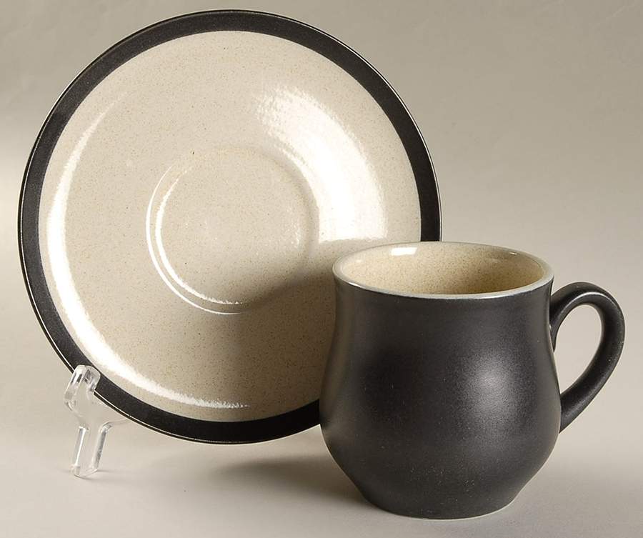 Pebble Beach Flat Cup & Saucer Set by International-1