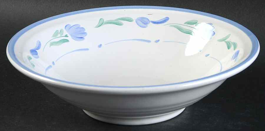 Petals Blue Coupe Cereal Bowl by International-1