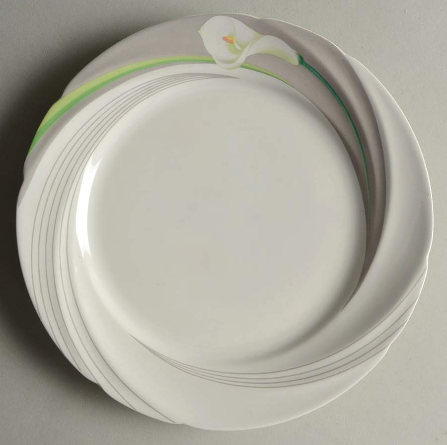 Pirouette Grey Salad Plate by International-1