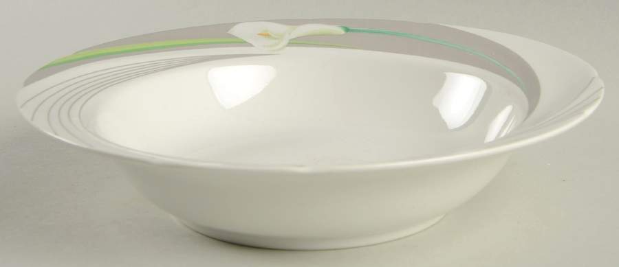 Pirouette Grey Rim Soup Bowl by International-1