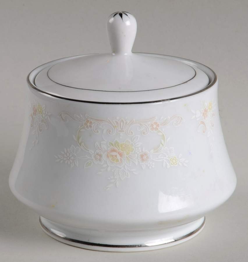 Promise (Platinum Trim) Sugar Bowl & Lid by International-1