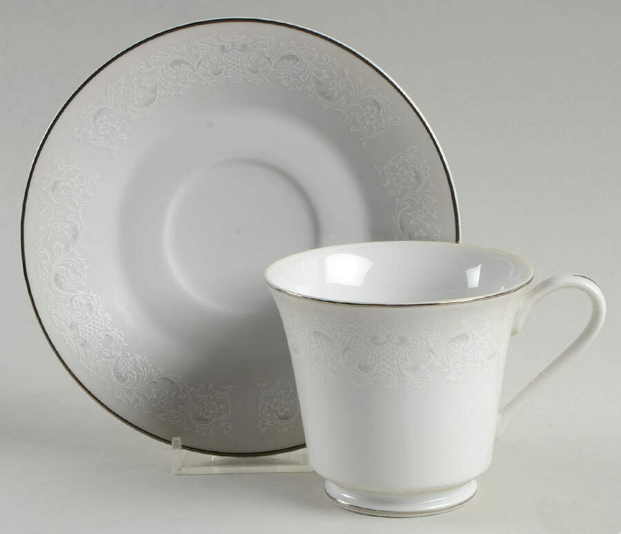 Queen Ann Footed Cup & Saucer Set by International-1