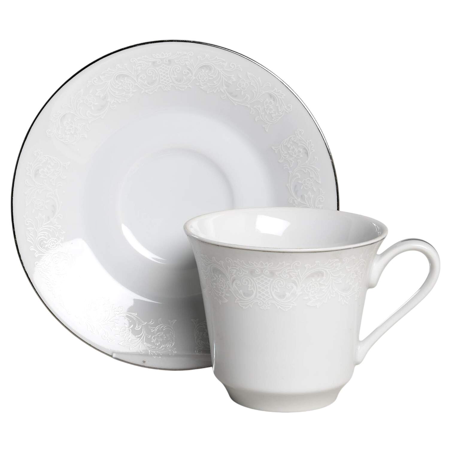 Queen Ann Flat Cup & Saucer Set by International-1