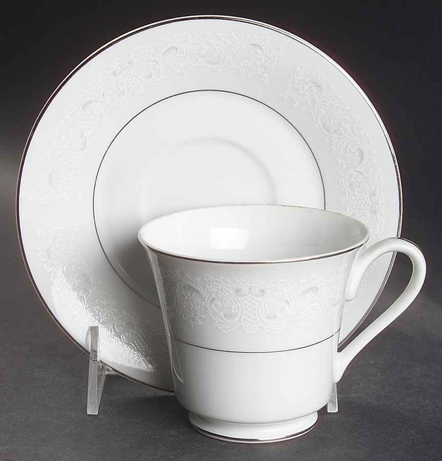 Queen Ann Footed Cup & Saucer Set by International-1