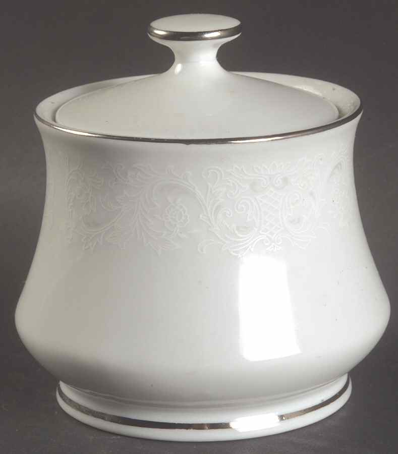 Queen Ann Sugar Bowl & Lid by International-1
