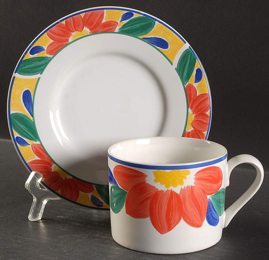 Resort Flat Cup & Saucer Set by International-1