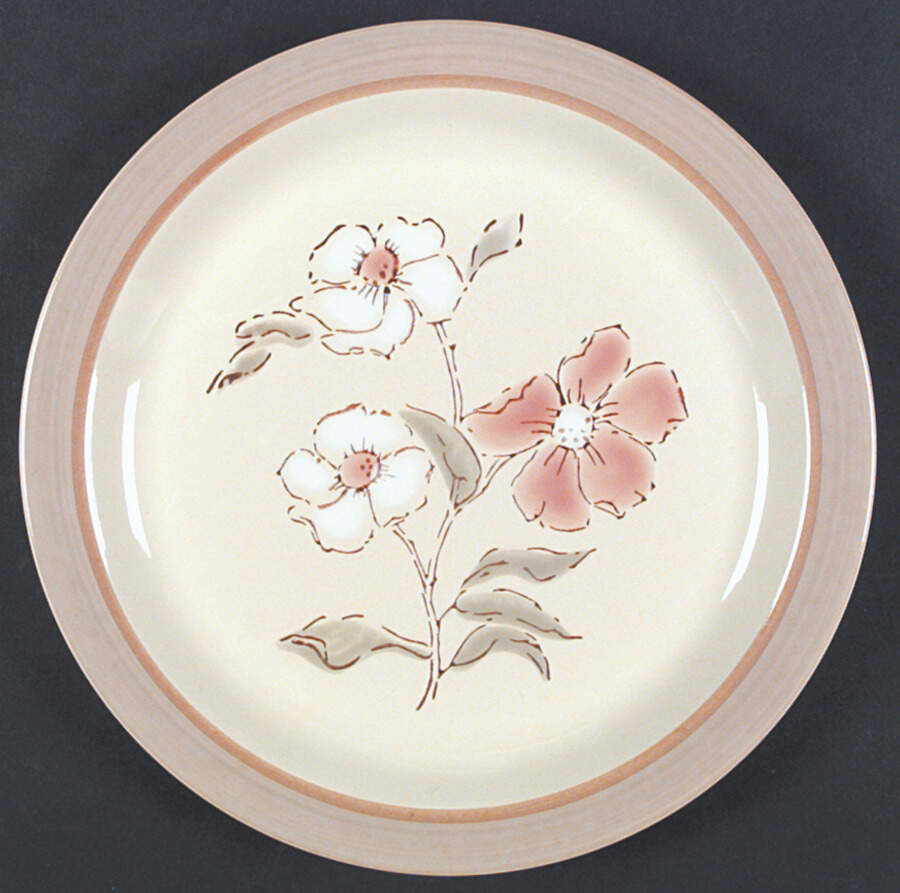 Rock Garden Smokey Topaz Dinner Plate by International-1