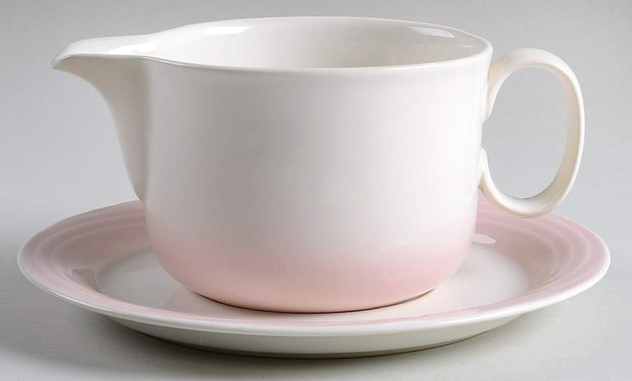 Rose Ribbon Gravy Boat & Underplate by International-1