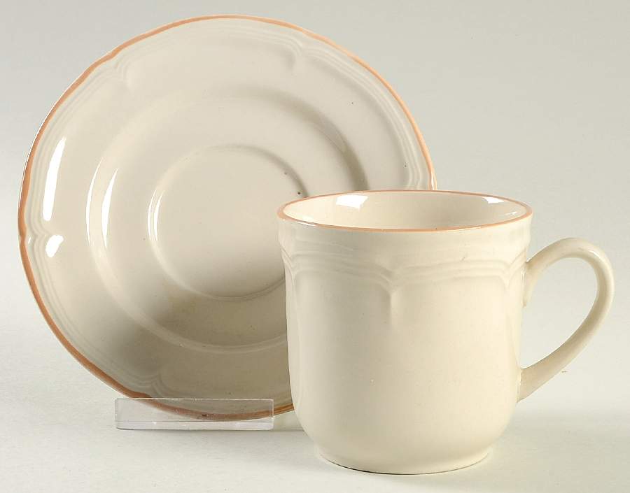 Sandy Clove Flat Cup & Saucer Set by International-1