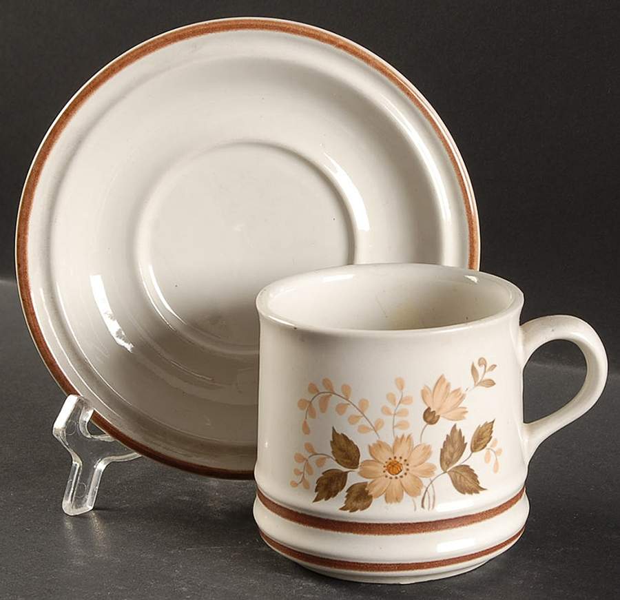 Saybrock Flat Cup & Saucer Set by International-1