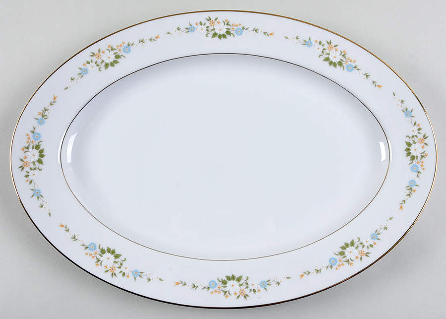 Serenade 16" Oval Serving Platter by International-1