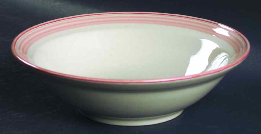 Soft Apricot Rim Cereal Bowl by International-1
