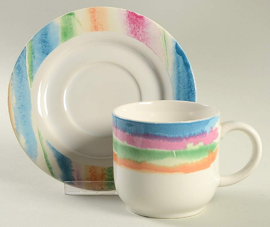 Splendid Flat Cup & Saucer Set by International-1