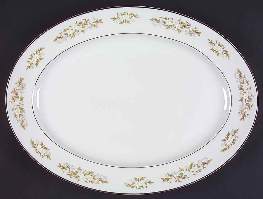 Springtime 14" Oval Serving Platter by International-1