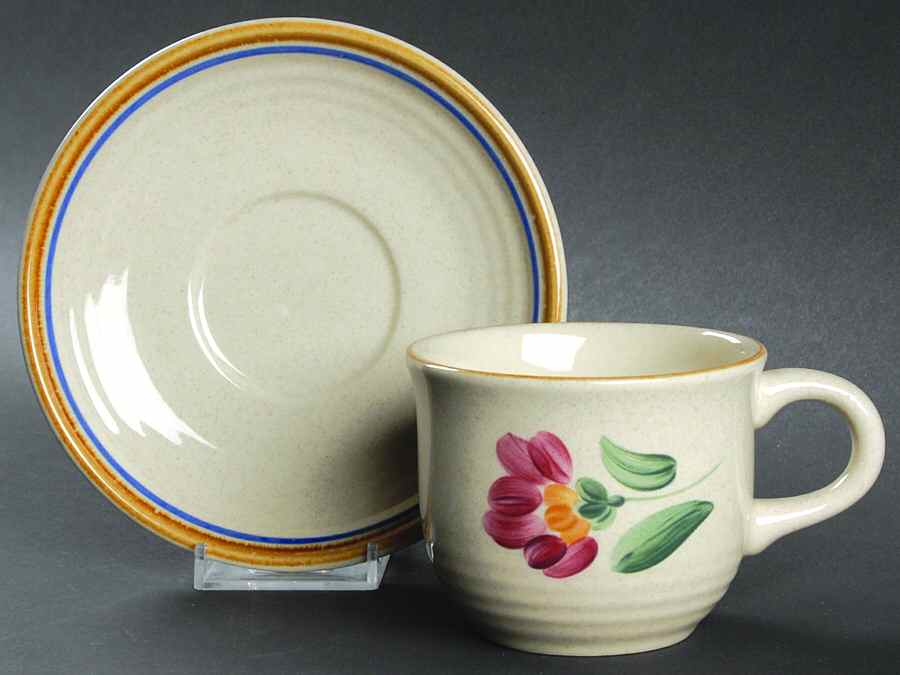 Stagebrush Flat Cup & Saucer Set by International-1