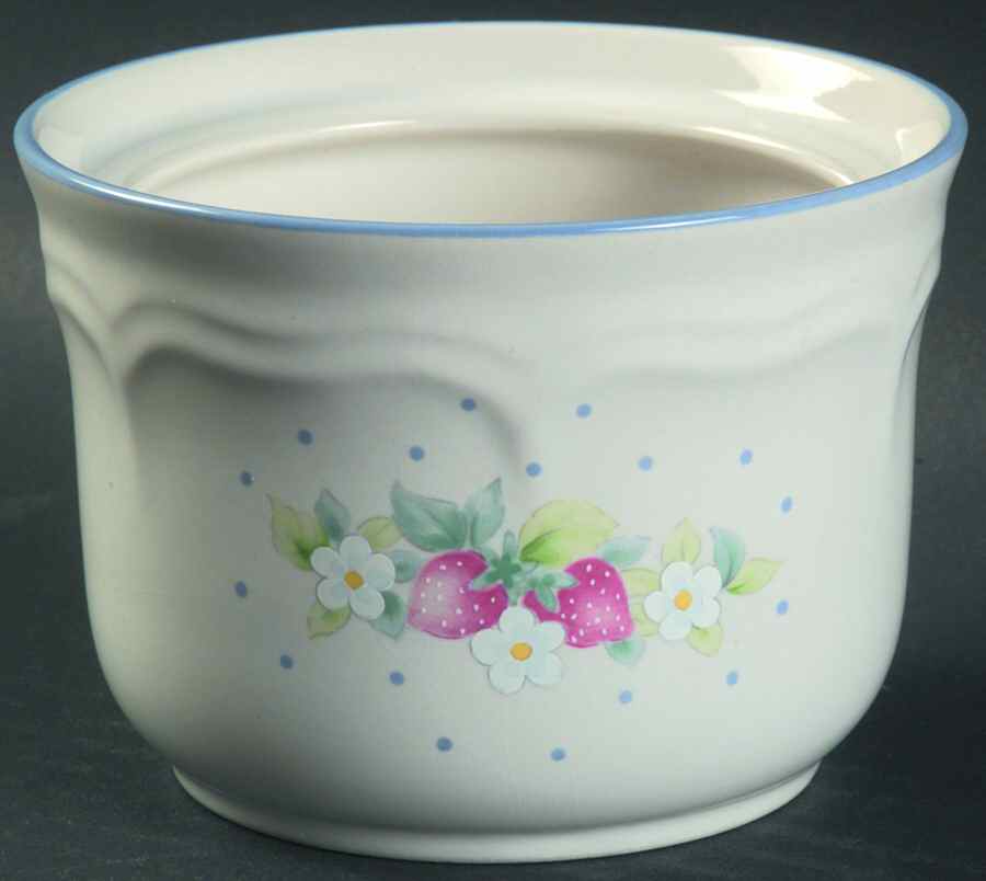 Strawberry Lane Sugar Bowl No Lid by International-1
