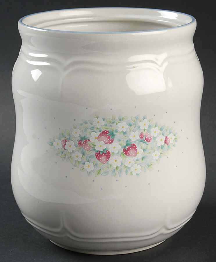Strawberry Lane Large Canister No Lid by International-1