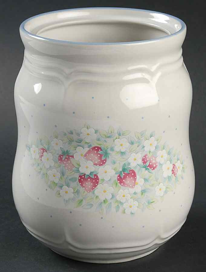 Strawberry Lane Medium Canister No Lid by International-1