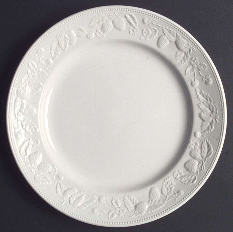 Strawberry Lane White Dinner Plate by International-1