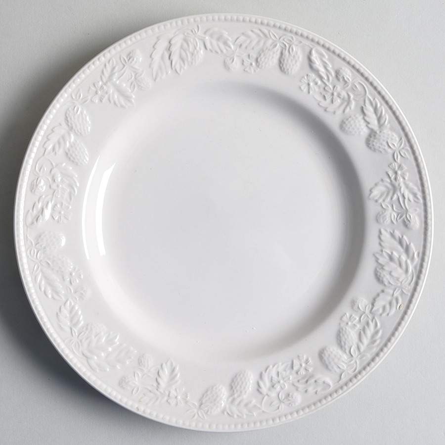 Strawberry Lane White Salad Plate by International-1