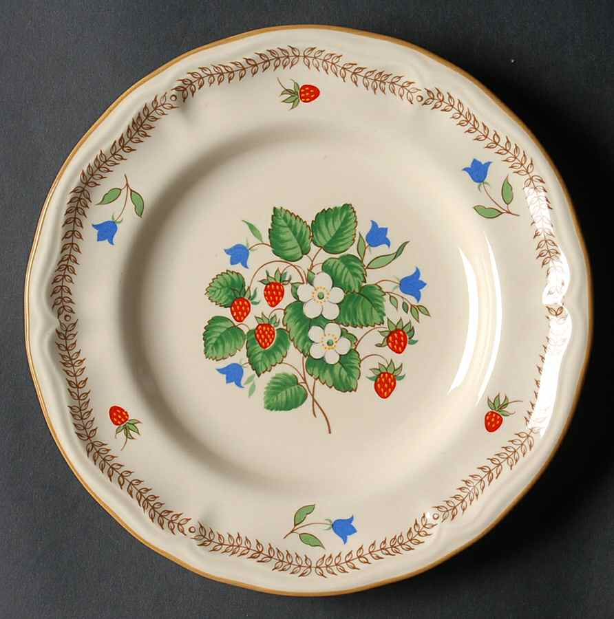 Strawberry Patch Salad Plate by International-1
