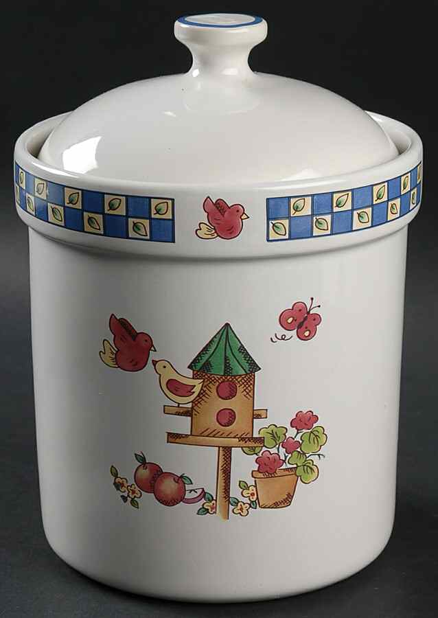 Sunshine Garden Large Canister & Lid by International-1
