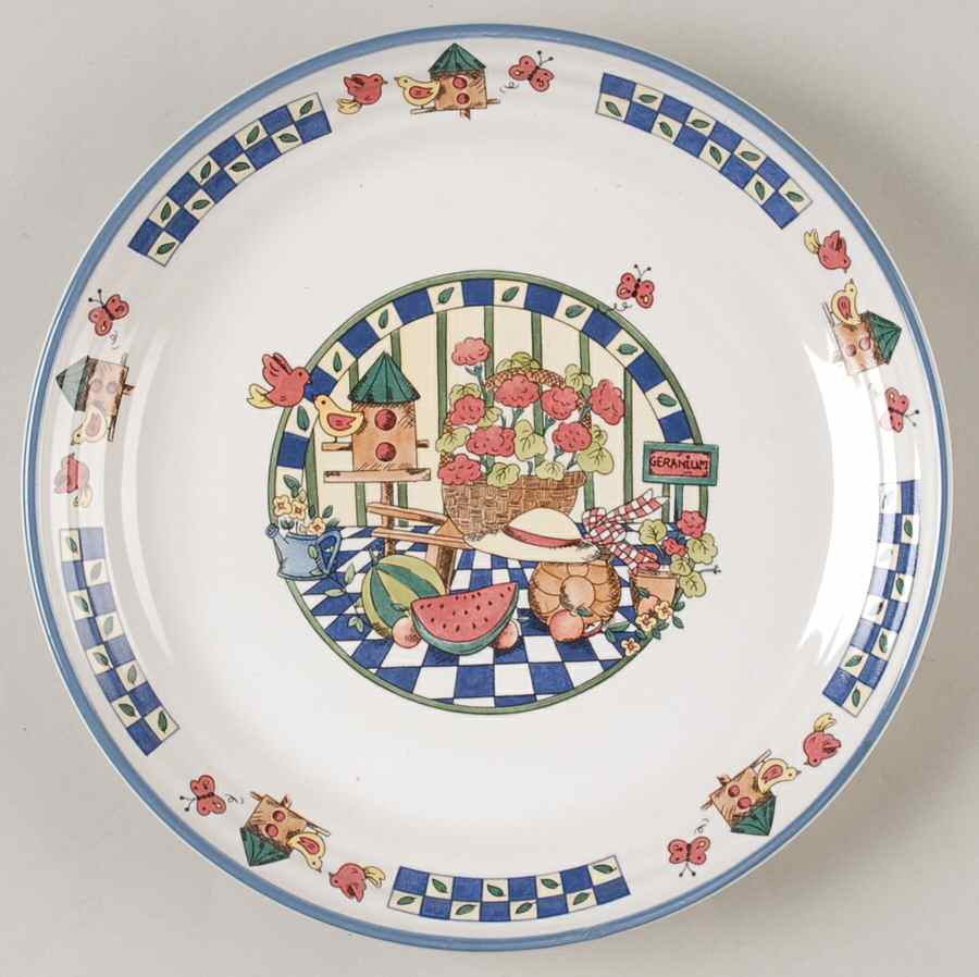 Sunshine Garden Salad Plate by International-1